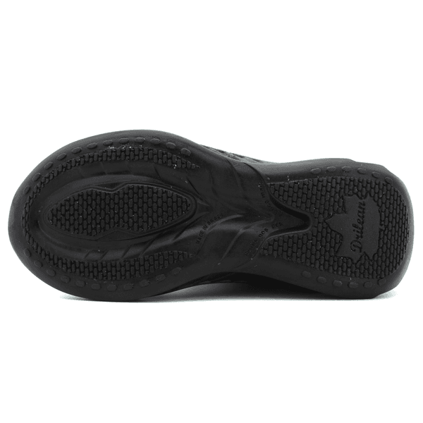 Tênis Masculino em Couro Legítimo com Palmilha em Gel - Preto - Sola Preta (CAM001)