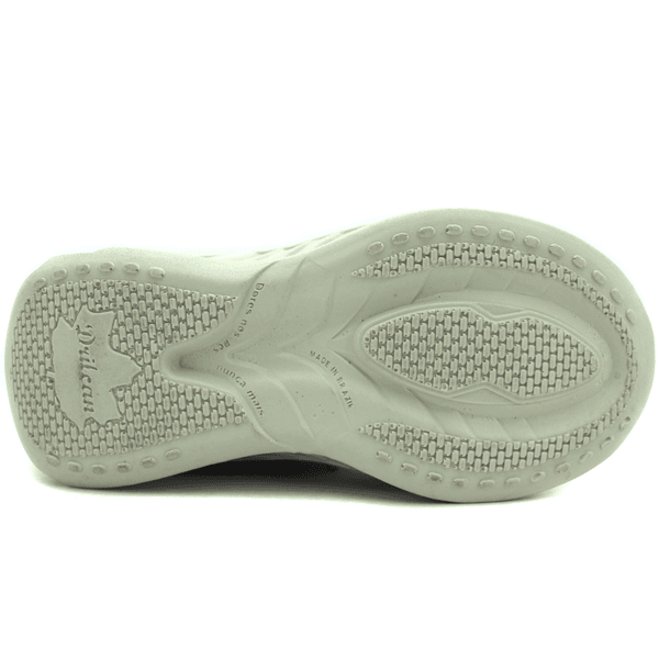 Tênis Feminino em Couro Legítimo com Palmilha em Gel - Branco - Onix - Sola Off (CAF005)