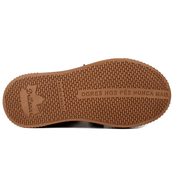 Tênis Feminino em Couro Legítimo com Palmilha em Gel - CORAL /ONIX - SOLA CASTANHO (LEV003) 