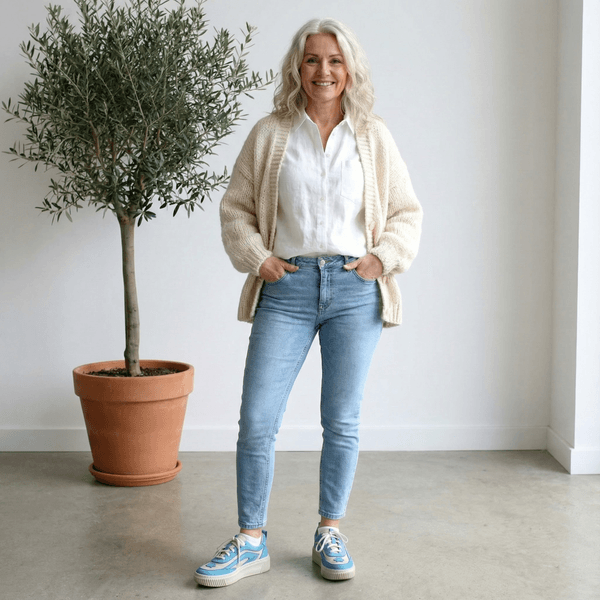 Tênis Feminino em Couro Legítimo com Palmilha em Gel - OFF /TURQUESA - SOLA OFF (LEV003) 