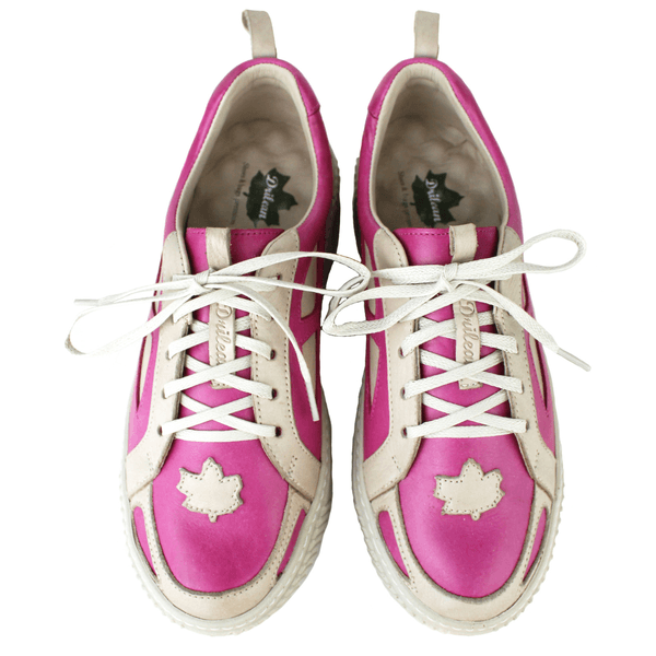 Tênis Feminino em Couro Legítimo com Palmilha em Gel - VIOLETA /OFF - SOLA OFF (LEV004) 