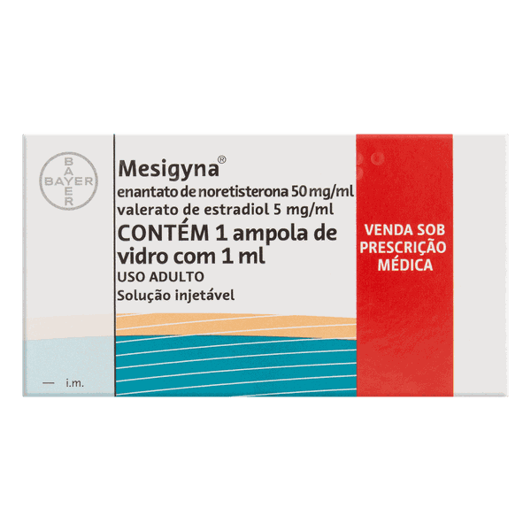  Mesigyna Enantato de Noretisterona 50mg/ml + Valerato de Estradiol 5mg/ml Ampola 1ml