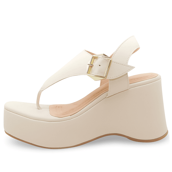 Sandália Anabela 9002 Napa Off White