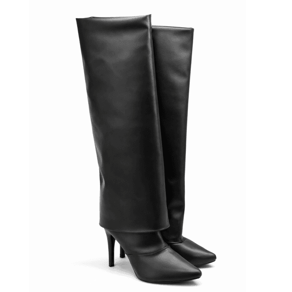 Bota Capa Em Napa Salto Geométrico 1796 Floter Preta