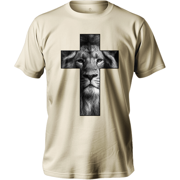 Camiseta 100% Algodão Masculino E Feminino Católica Cruz Leão
