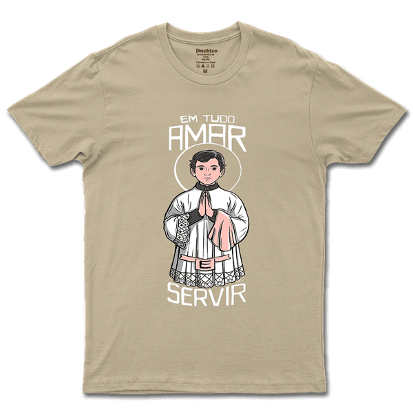 Camiseta De Algodão Masculino E Feminino Católica São Tarcísio Coroinhas