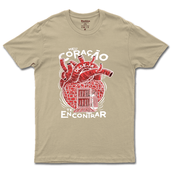 Camiseta De Algodão Masculino E Feminino Cristã Religiosa Meu Coração Quer Te Encontrar