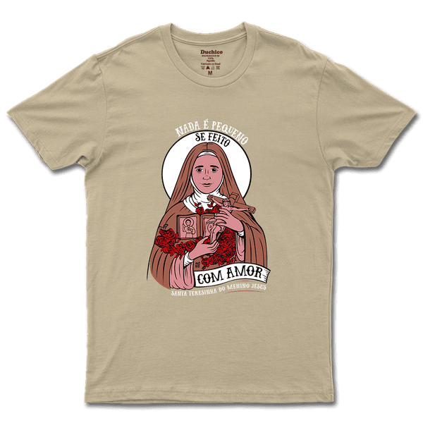 Camiseta De Algodão Masculino E Feminino Católica Santa Teresinha Do Menino Jesus