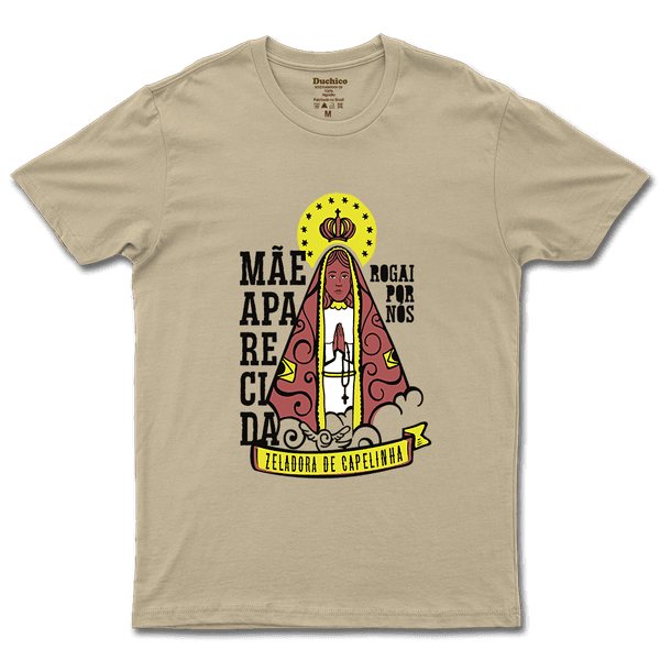 Camiseta De Algodão Masculino E Feminino Católica Nossa senhora Aparecida