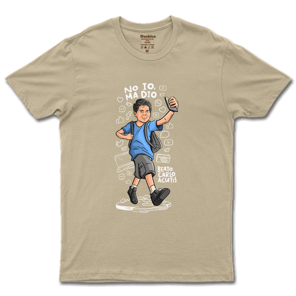 Camiseta De Algodão Masculino E Feminino Católica Carlos Acutis