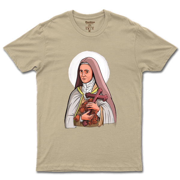 Camiseta De Algodão Masculino E Feminino Católica Santa Teresinha