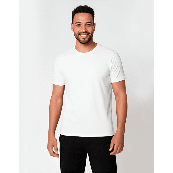 Camiseta Básica Masculina Branca Manga Curta