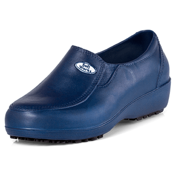 Sapato Feminino Antiderrapante BB95 Azul Marinho Soft Works