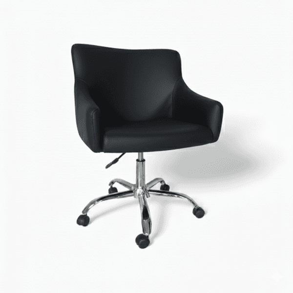 Poltrona Esmeralda Giratória Corino Sintético