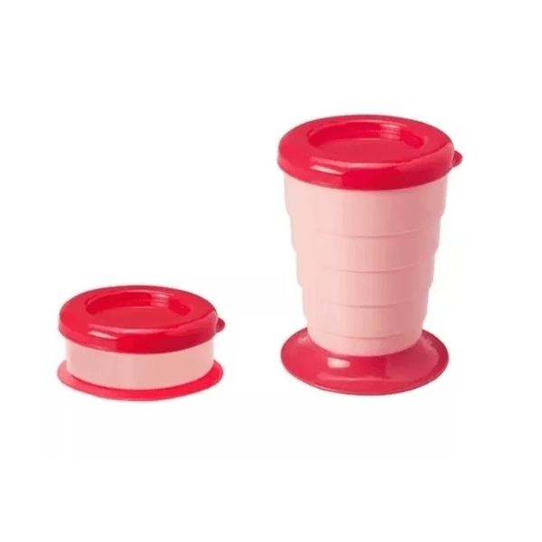 Copo Retrátil 330ml Rosa