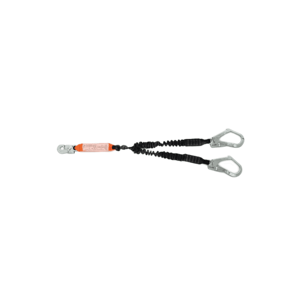 Talabarte Duplo em Y Fita Tubular com Absorvedor de Energia e Gancho 55mm MULT 1892 - MG CINTO 