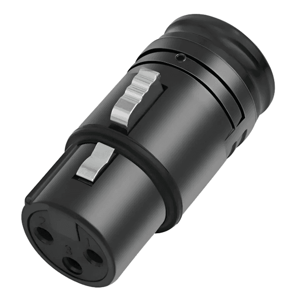 Plug Xlr Fêmea Rotativo Low Profile Rack