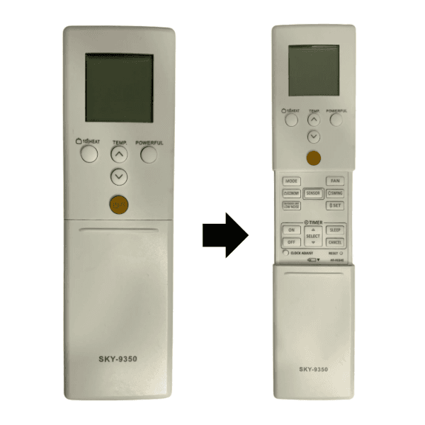 Controle Ar Condicionado Paralelo Split Inverter Fujitsu SKY-9350