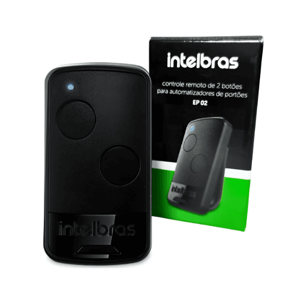 Controle Remoto Automatizador 2 Botões Intelbras EP 02 Preto