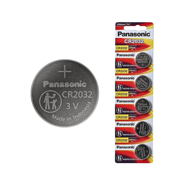 Bateria CR2032 3V Panasonic - Cartela com 5un.