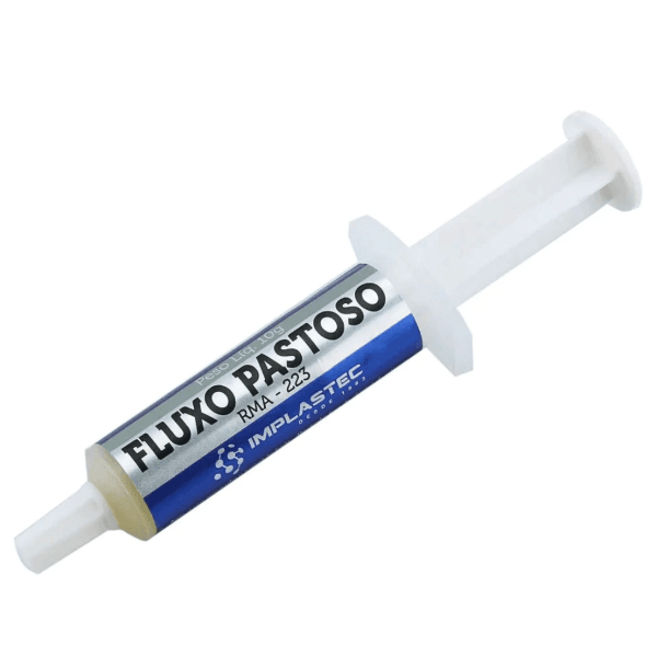Fluxo de Solda Pastoso Seringa 10g Implastec
