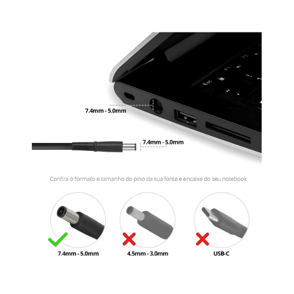 Fonte/Carregador Notebook Gamer Dell Bivolt 110/220 9,23A