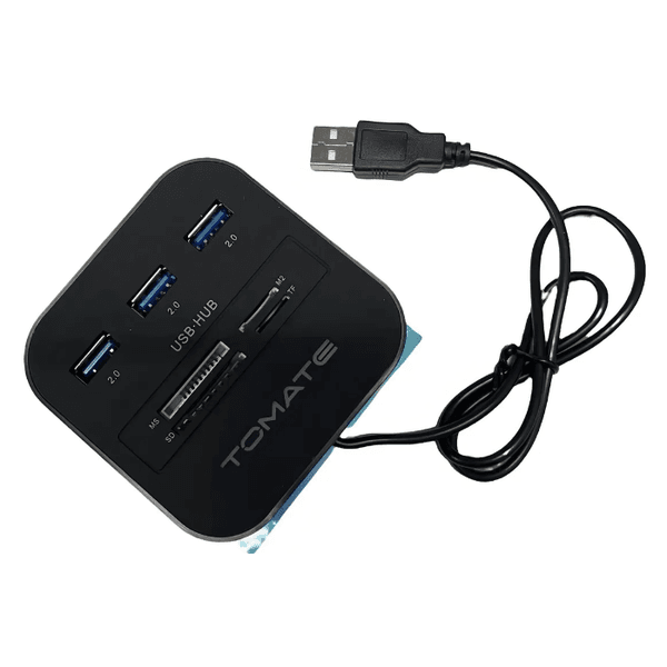 HUB USB 2.0 Leitor de Cartão 480Mbps MST-008 Tomate 