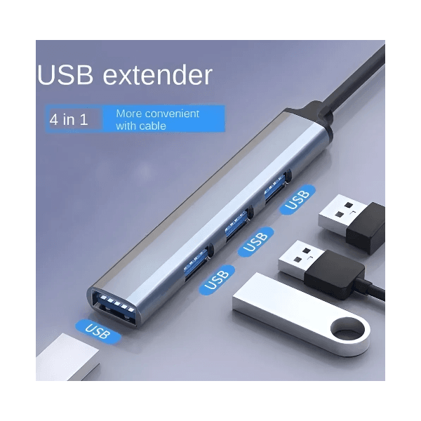 HUB USB Tipo-C 4 Portas 3.0 - KD-3801 KAIDI