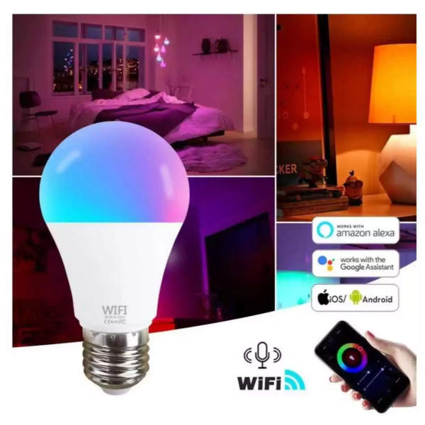 Lâmpada RGB Inteligente 15W Bivolt 2.4G Aitek