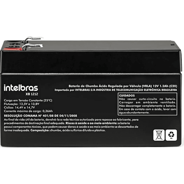 Bateria Selada 12V 1,2A Intelbras