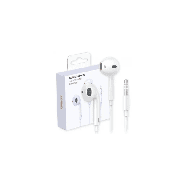 Fone de Ouvido C/ Fio Auricular Auscultadores KDPAN