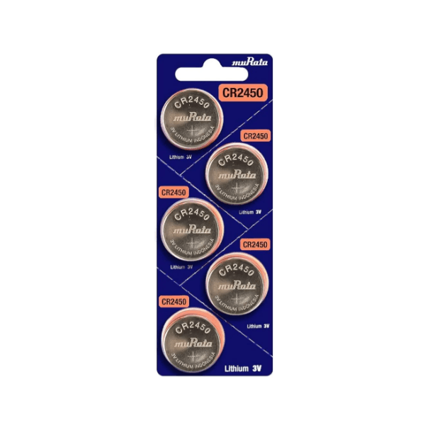 Bateria CR2450 3V muRata - Cartela com 5un.