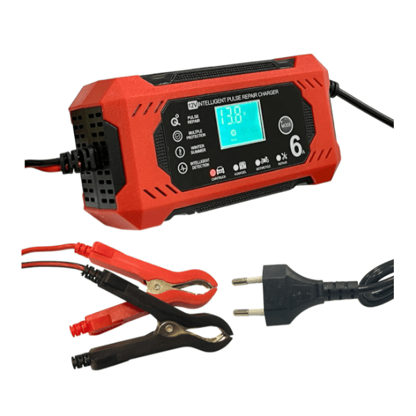 Carregador de Bateria Carro/Moto 12V 4-6A