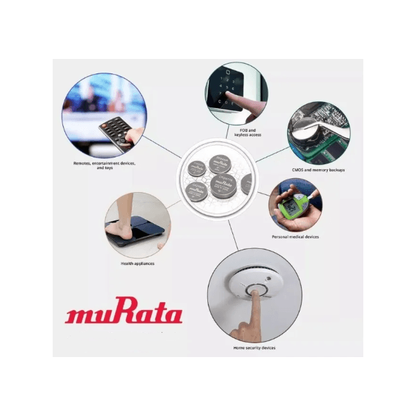 Bateria CR1220 3V muRata - Cartela com 5un.