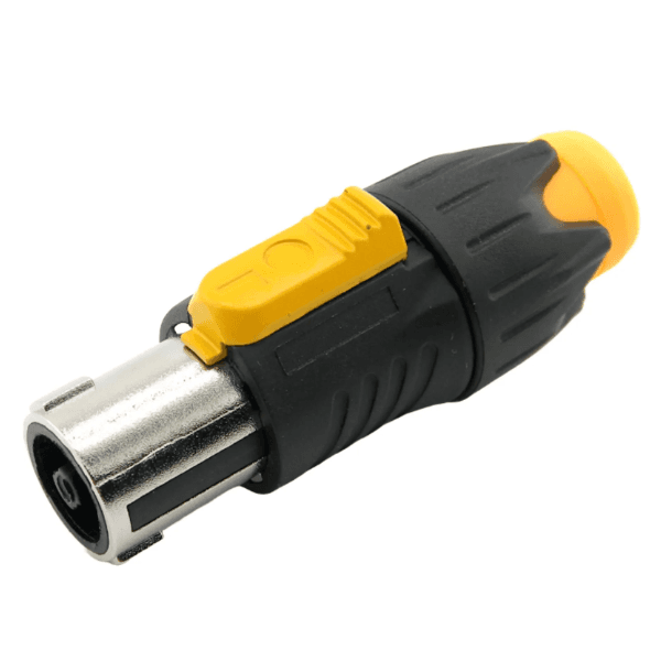 Plug Speakon Macho 4 Vias Profissional Com Trava PT/AM