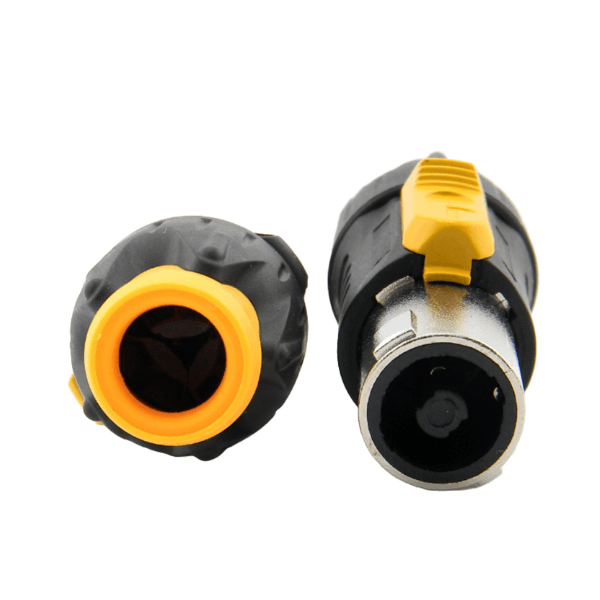 Plug Speakon Macho 4 Vias Profissional Com Trava PT/AM