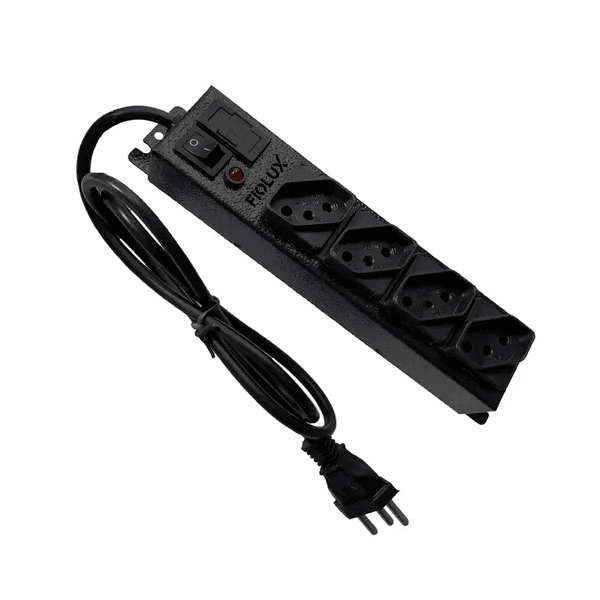 Filtro de Linha 4 Tomadas 1M Preto