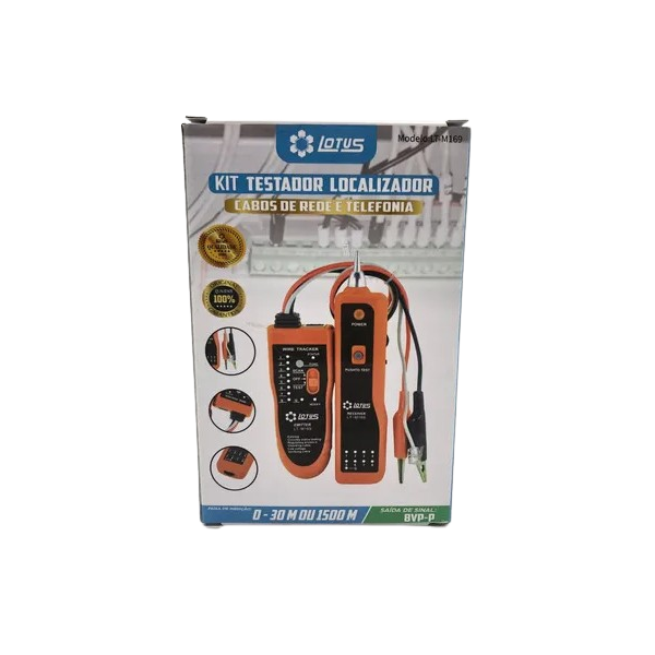 Kit Testador Localizador Cabos de Rede/Telefonia Lotus 