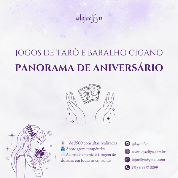 Consulta Baralho Cigano e Tarô - Panorama de Aniversário