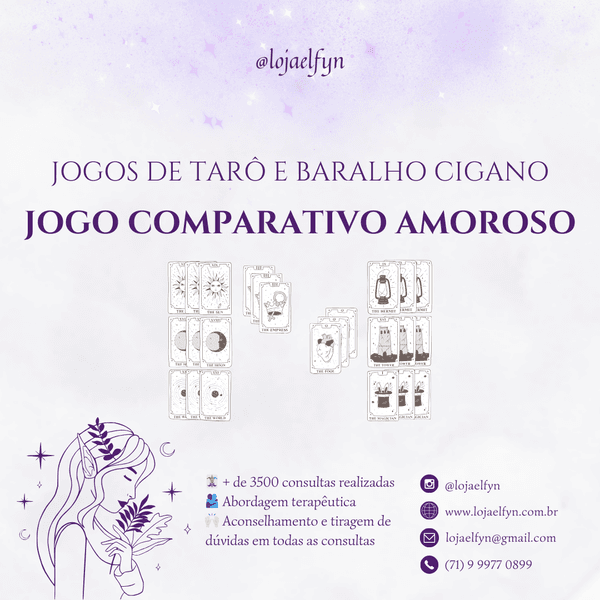 Consulta Baralho Cigano - Amoroso - Comparativo Dúvida Amorosa