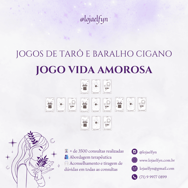 Consulta Baralho Cigano - Amoroso - Vida Amorosa Pessoal 
