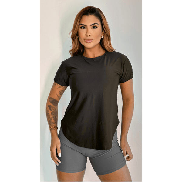 Camiseta Poliamida Preta