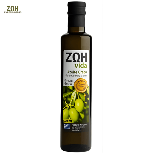 Azeite De Oliva Extra Virgem Grego Zoh Vida 500ml 