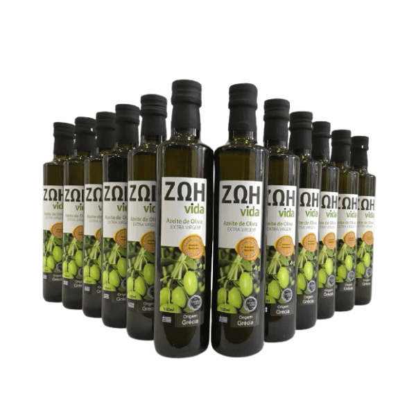 Azeite De Oliva 12 Uni. de 500ml (sai R$ 74,90 cada ) Extra Virgem Grego Zoh Vida