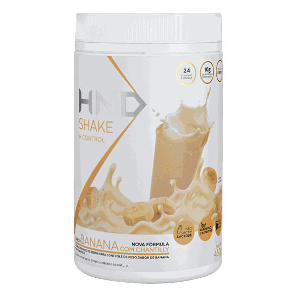Shake H-Control Sabor Banana Com Chantilly HND 450g 