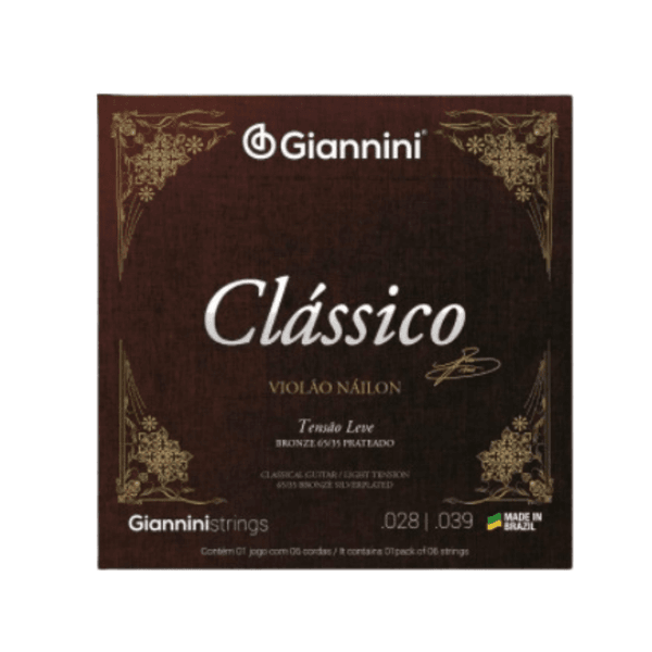 ENCORDOAMENTO PARA VIOLAO 65/35 PRATEADO LEVE GENWPL