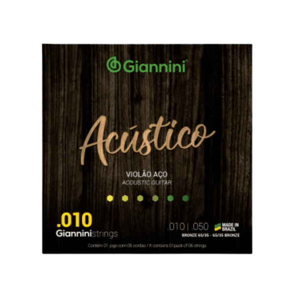 ENCORDOAMENTO PARA VIOLAO BRONZE 65/35 0.010 - GESWAM