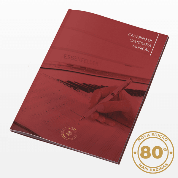 Caderno Pautado de Caligrafia Musical