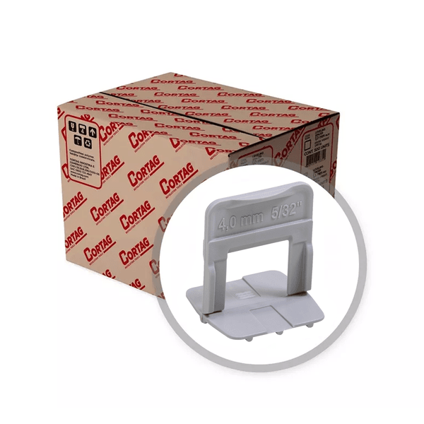 Espaçador Nivelador de Revestimento Cortag 4,0 mm 600 peças