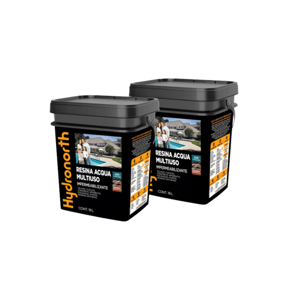 Resina Acqua Hydronorth multiuso a base d'água – 18 L – Incolor